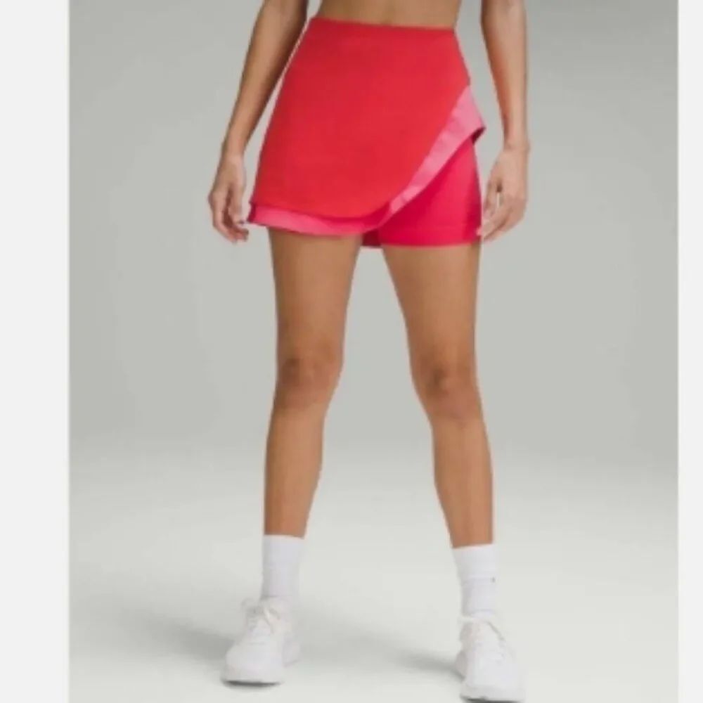 Like New! Lululemon Asymmetrical Layered High-Rise Tennis Skort Size 0